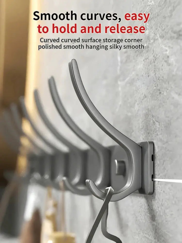 no drill Door Behind Hook Storage Wall Hanging Clothes Hanger Coat Hook Punch-free Hanger Bedroom Organizer Storage Kitchen Acce by All Mart Bristol Ltd