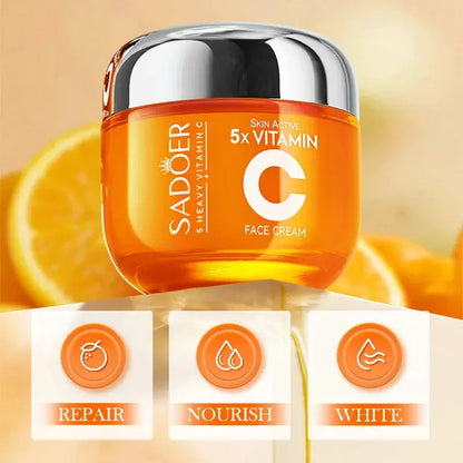 SADOER Vitamin C Face Cream Facial skincare Firming Moisturizing Brightening Hydrating Facial Creams Beauty Face Skin Care by All Mart Bristol Ltd