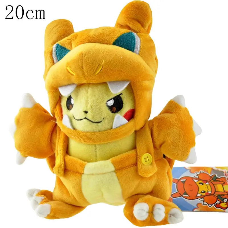 Cos Eevee Pikachu Cosplay Plush Toy Charizard Peluche Snorlax Garchomp Tyranitar Hydreigon Stuffed Animal Doll Plushies Toy Gift by All Mart Bristol Ltd