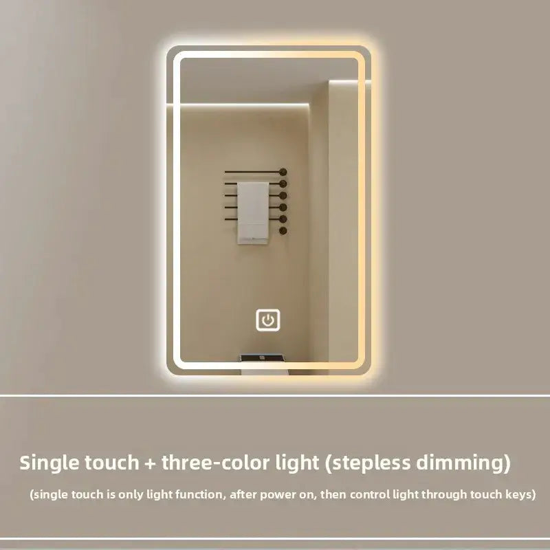 New Smart Mirror Wall Hanging LED High Definition Induction Anti-fog Bathroom Mirror Touch Screen 23.5 * 15.5 Inches Vanity by All Mart Bristol Ltd