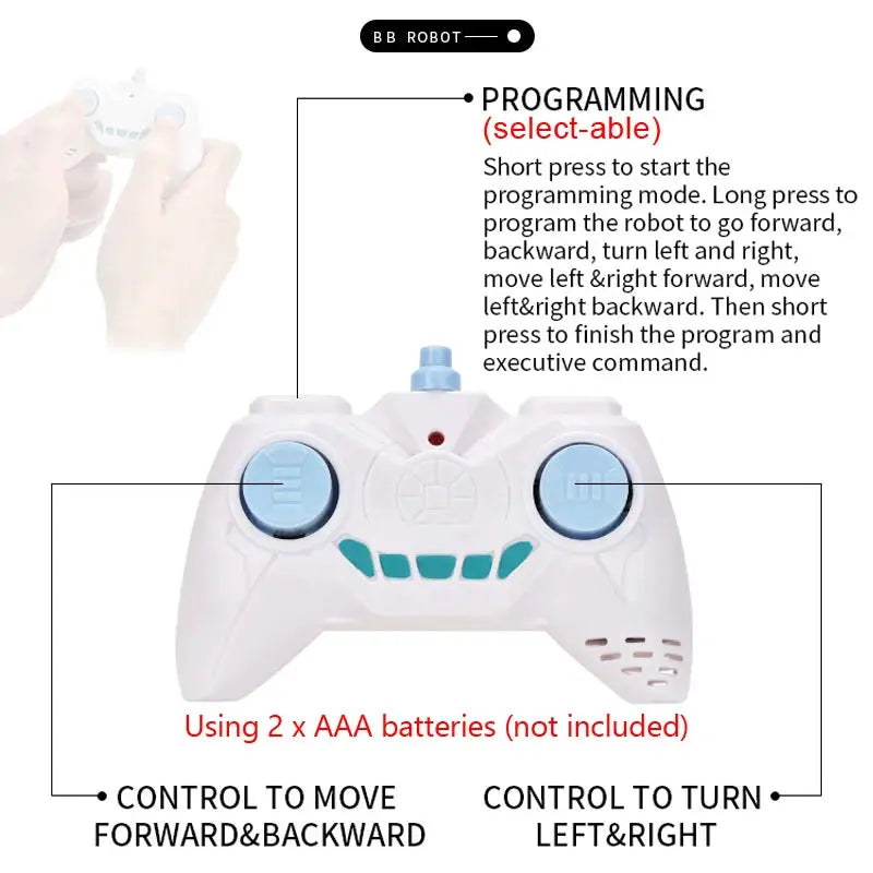 RC Robot 2.4G Radio Remote Control With Sound Watch Gesture Induction Sensor Intelligent Robot Car Model Kid Electronic Toy Gift by All Mart Bristol Ltd