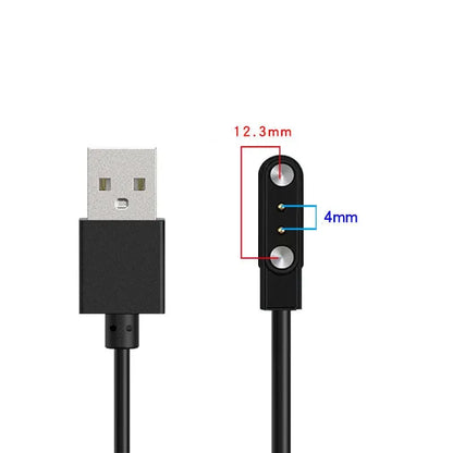 2 pins 4pins Smartwatch Dock Charger Adapter USB Charging Cable Cord for Adult/Kids Smart Watch Power Charge Wire Accessories by All Mart Bristol Ltd