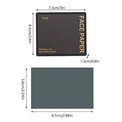 Oil Blotting Sheets With Makeup Puff 100pcs Matting Face Wipes Oil Control Paper Oil-absorbing Cleaning Makeup Tools Skin Care by All Mart Bristol Ltd