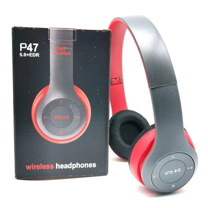 Stereo P47 Headset 5.0 Bluetooth Headset Folding Series Wireless Sports Game Headset for iPhone XiaoMi by All Mart Bristol Ltd