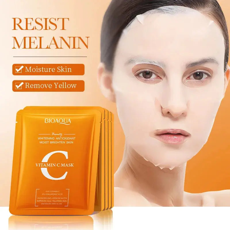 5/10pcs BIOAQUA Snail Hyaluronic Acid Retinol Face Mask skincare Moisturizing Hydrating Firming Facial Masks for Face Skin Care by All Mart Bristol Ltd