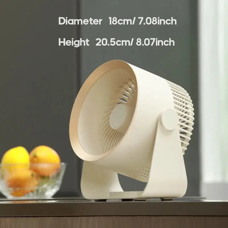 Cordless Electric Fan 4000mah Wireless Portable Air Circulator Fan Desktop Wall Ceiling Air Cooling Cooler Quiet Ventilator by All Mart Bristol Ltd