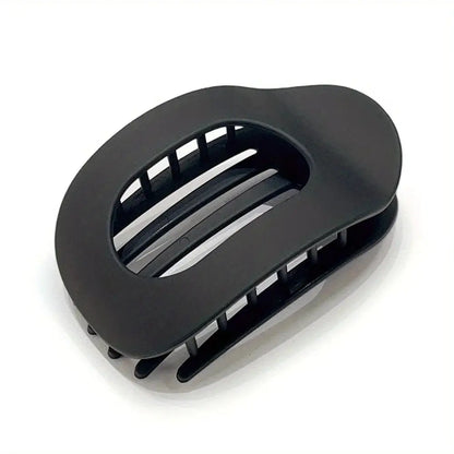 Fashion Oval Hair Claw Clip for Women New Design Leopard Matte Curved Flat Styling Barrettes Acrylic Lying Down Hair Accessories by All Mart Bristol Ltd
