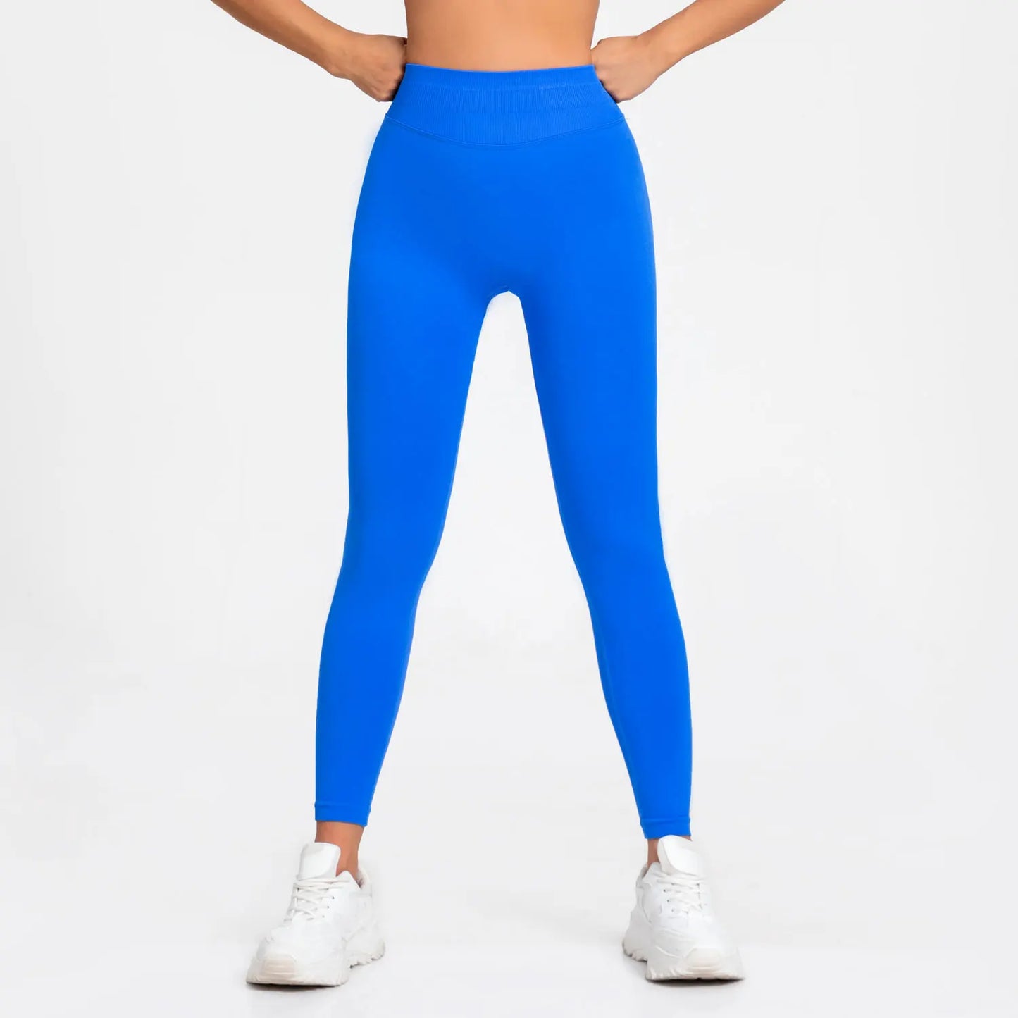 NCLAGEN Seamless Leggings Sports Women Gym Wear Clothes Outfit Yoga Pants Squat Proof Fitness Running Scrunch Bum Tights by All Mart Bristol Ltd