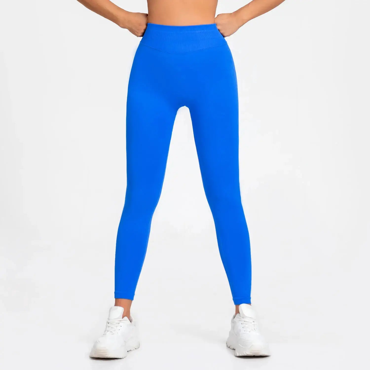 NCLAGEN Seamless Leggings Sports Women Gym Wear Clothes Outfit Yoga Pants Squat Proof Fitness Running Scrunch Bum Tights by All Mart Bristol Ltd