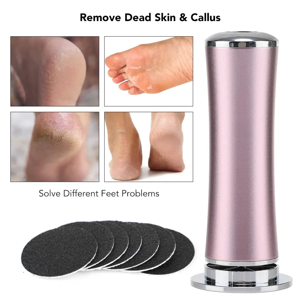 Electric Foot Callus Remover Foot Care File Heels Dead Skin Pedicure Tool Electronic Foot Grinder and Replacement Sandpaper by All Mart Bristol Ltd