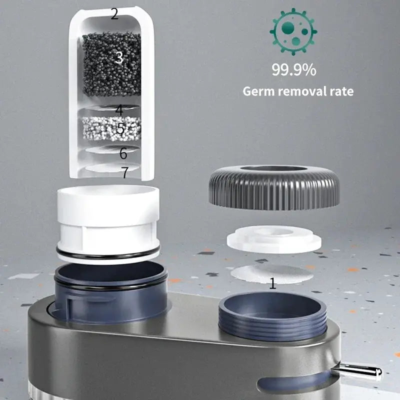 Tap Water Purifier Filter Washable Replacement Kitchen Faucet Long Lasting Ceramic Filtro Faucet Mixer Aerator with 2 Filter by All Mart Bristol Ltd