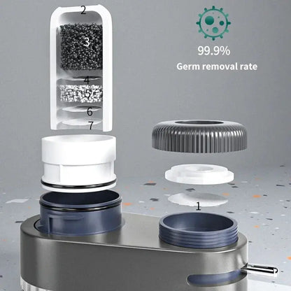Tap Water Purifier Filter Washable Replacement Kitchen Faucet Long Lasting Ceramic Filtro Faucet Mixer Aerator with 2 Filter by All Mart Bristol Ltd