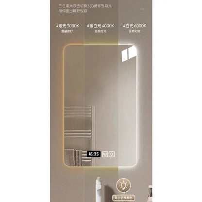 New Smart Mirror Wall Hanging LED High Definition Induction Anti-fog Bathroom Mirror Touch Screen 23.5 * 15.5 Inches Vanity by All Mart Bristol Ltd