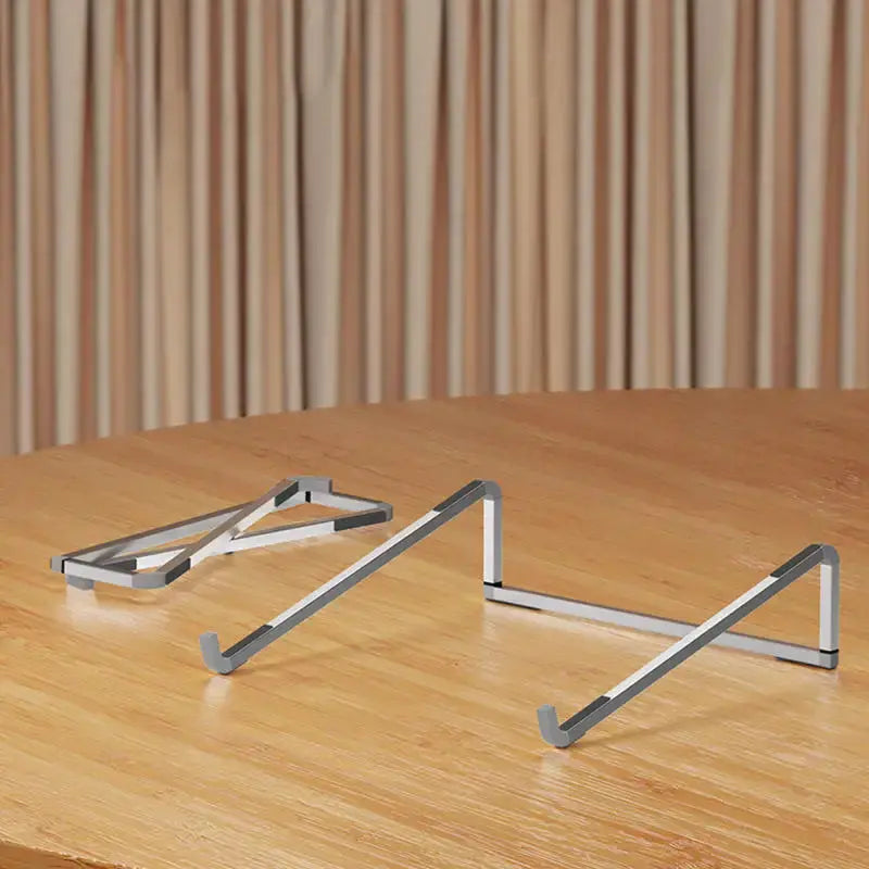 Universal Laptop Stand Foldable Adjustable Aluminum Alloy Notebook Holder Desktop Bracket for MacBook Air Pro Xiaomi by All Mart Bristol Ltd