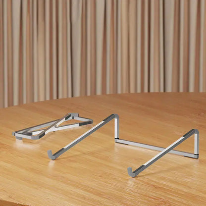 Universal Laptop Stand Foldable Adjustable Aluminum Alloy Notebook Holder Desktop Bracket for MacBook Air Pro Xiaomi by All Mart Bristol Ltd
