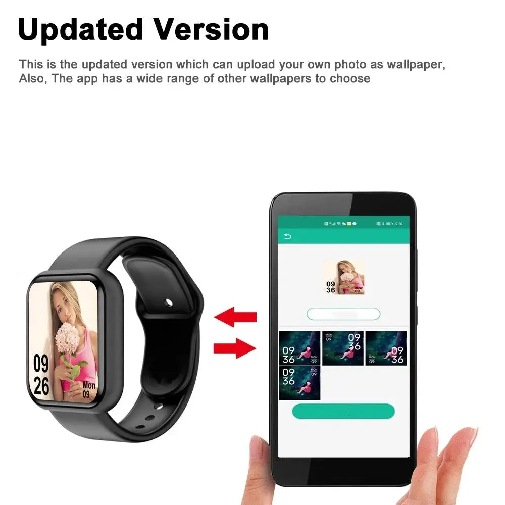 Smart Watch Women Men Music Control Bluetooth Calories Fitness Monitor Smartwatch Running Tracker Sport Bracelet For Android IOS by All Mart Bristol Ltd