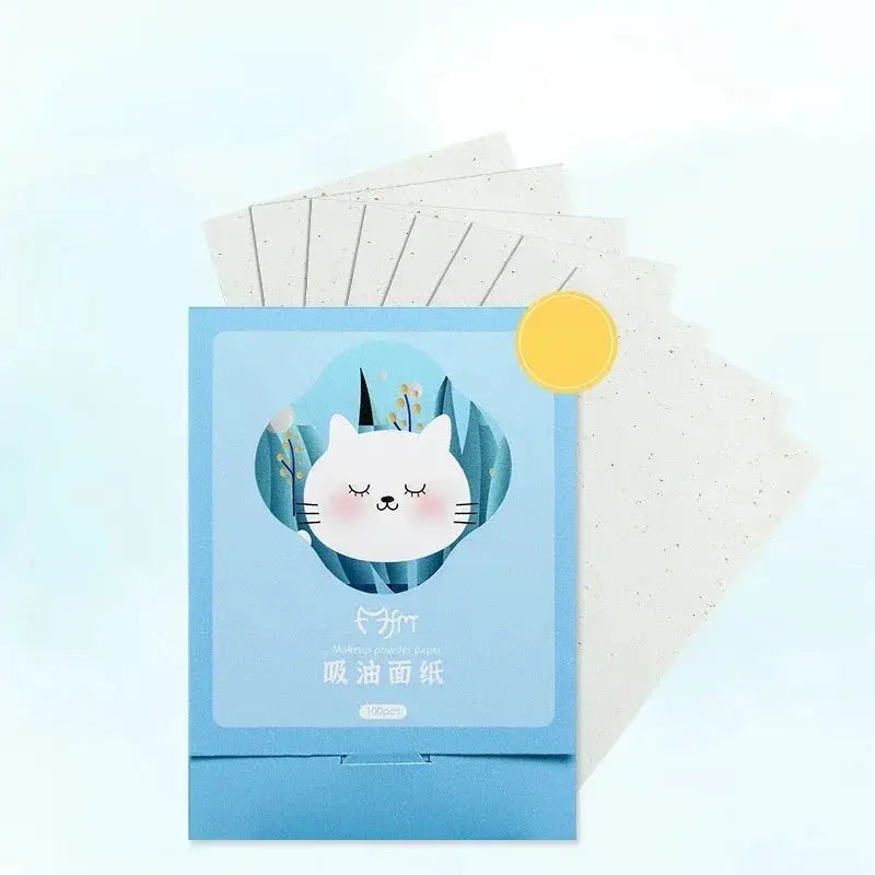 100pcs/set Facial Oil Blotting Paper Matte Face Wipes Oil Control Oil-absorbing Face Cleaning Beauty Makeup Tools Accessories by All Mart Bristol Ltd