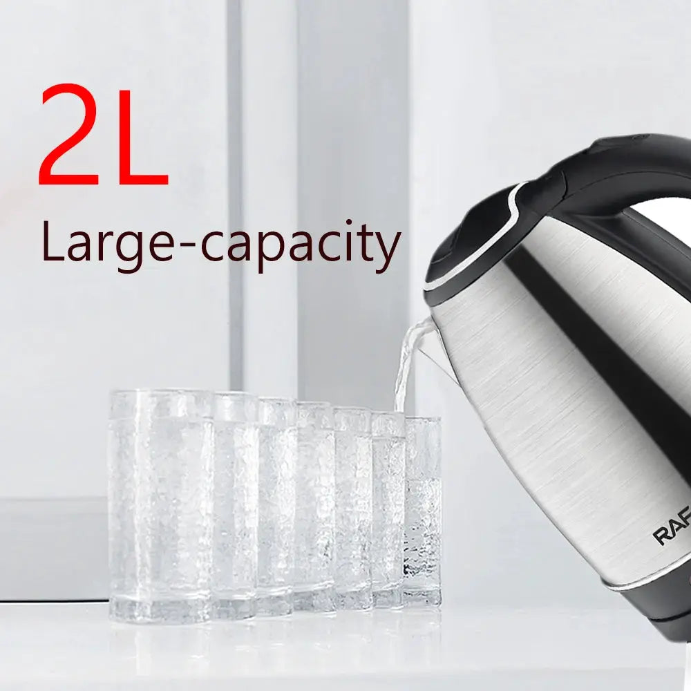 2L Stainless Steel Electric Kettle 1500W Tea Thermo Pot by All Mart Bristol Ltd