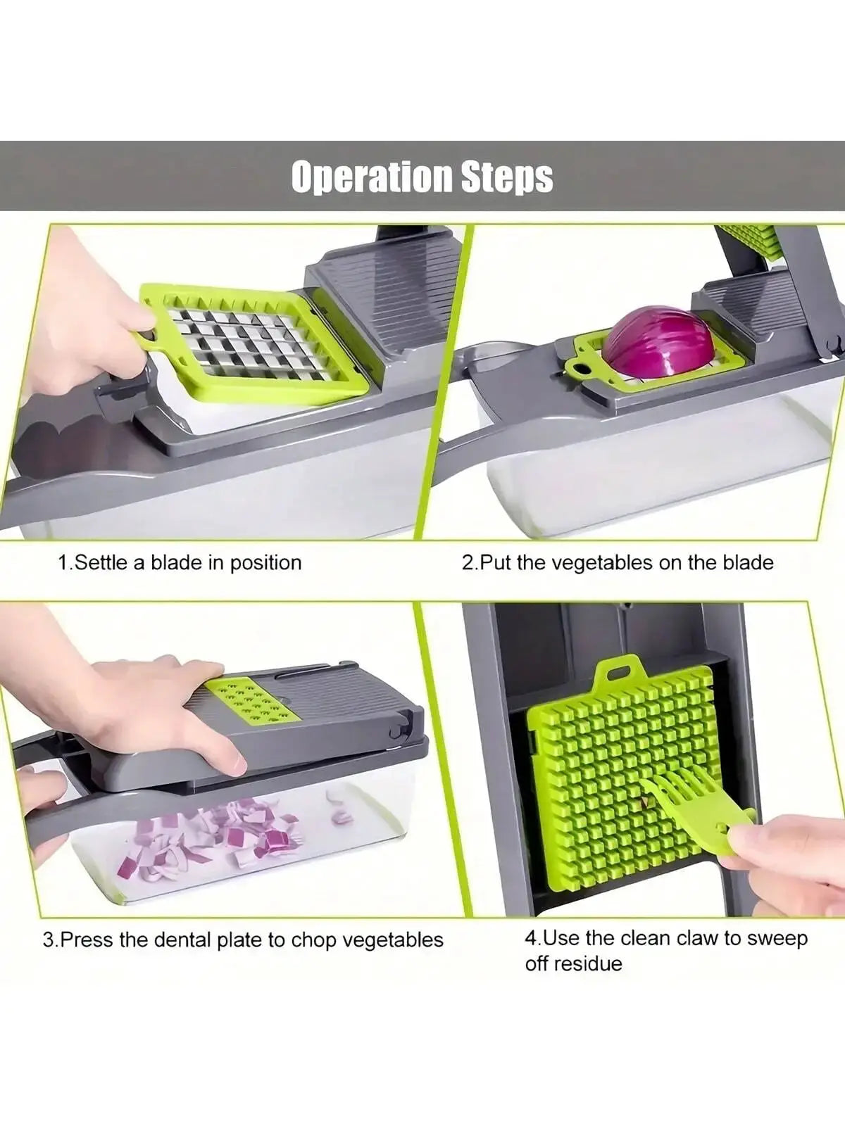 Multifunctional Vegetable Chopper and Food Slicer with Container by All Mart Bristol Ltd