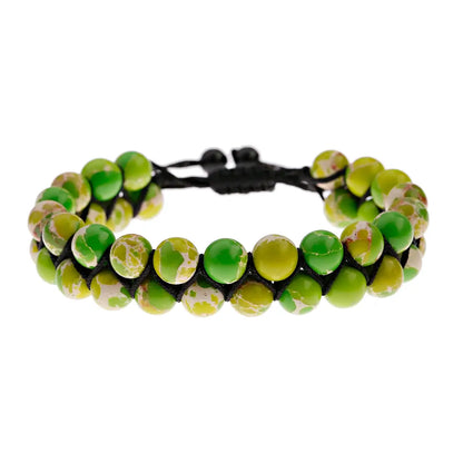 Fashion Men Bracelets Hematite Tiger Eye Double Layer Row Bracelets Pulsera Hombre Magnetic Health Protection Healing Bracelets by All Mart Bristol Ltd