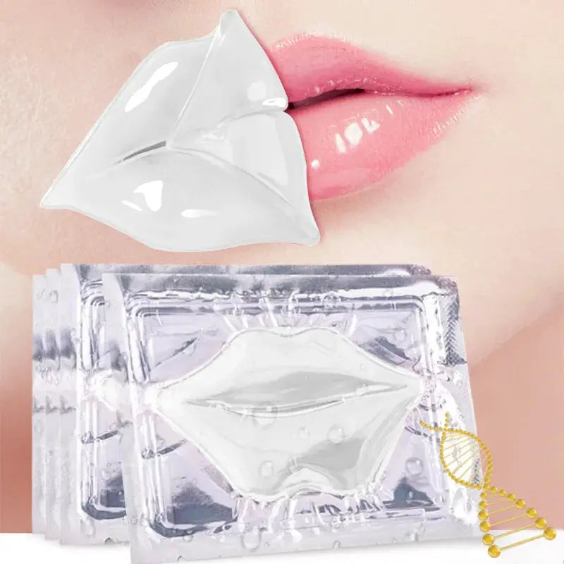 5pcs Crystal Collagen Lip Mask Lips Plumper Pink Lip Patches Moisture Nourishing Essence Korean Cosmetics Skin Care for Beauty by All Mart Bristol Ltd