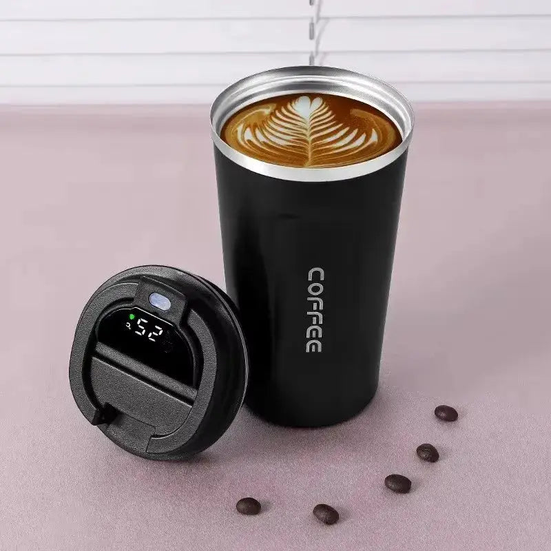 380/510ml Thermos Coffee Mug Stainless Steel Coffee Cup Temperature Display Vacuum Flask Thermal Tumbler Insulated Water Bottle by All Mart Bristol Ltd