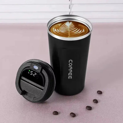 380/510ml Thermos Coffee Mug Stainless Steel Coffee Cup Temperature Display Vacuum Flask Thermal Tumbler Insulated Water Bottle by All Mart Bristol Ltd