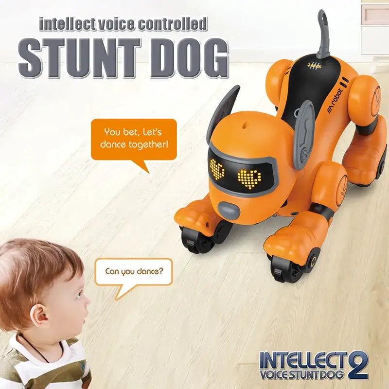 Robot Dog Intelligent Ai Programmable Smart Toys for Children Multi-Functional with Sound Led Eyes Dancing Electronic Pets Dog by All Mart Bristol Ltd
