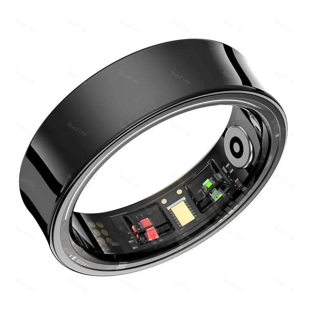 R09 Rings Women's Men Couple Health Monitor Steps Qring APP Smartring Electronics Devices Waterproof Remote Control Android Ios by All Mart Bristol Ltd