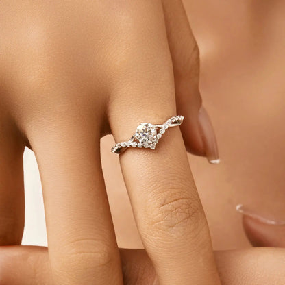 MODIAN Crown D Color Moissanite Ring Delicate Lab Diamond Ring 925 Sterling Silver For Women Wedding Engagement Jewelry by All Mart Bristol Ltd
