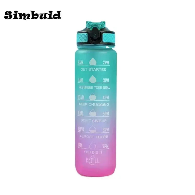 1L Water Bottle Portable Sport Water Bottle Pretty Drink Bottle Leakproof Gym Water Bottle for Outdoor Travel Fitness Cycling by All Mart Bristol Ltd