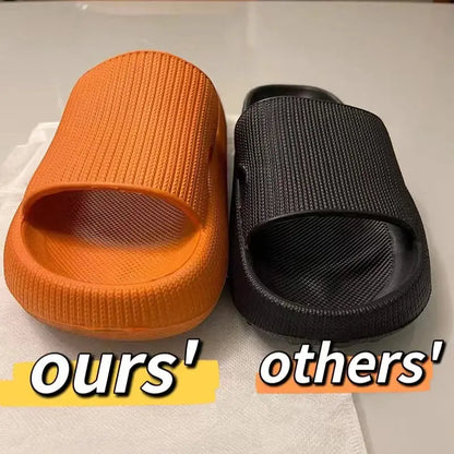 Women Thick Platform Cloud Slippers Indoor Home Eva Soft Sole Pillow Slides Sandals Woman 2025 Summer Non Slip Beach Flip Flops by All Mart Bristol Ltd