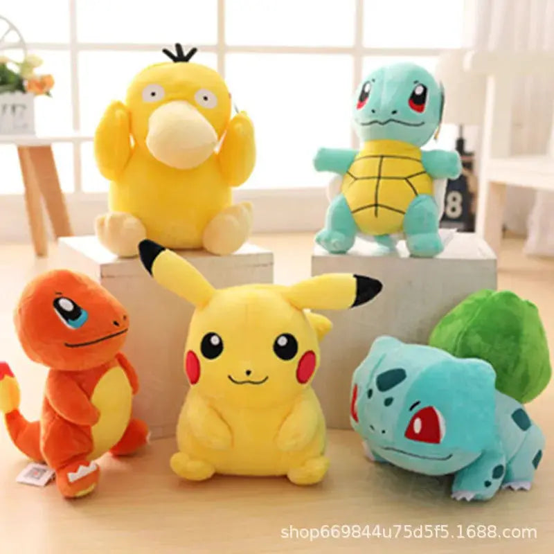 20cm Pokemon Stuffed Plush Toys Kawaii Pikachu Raichu Jenny Turtle Anime Doll Kids Birthday Christmas Gift by All Mart Bristol Ltd