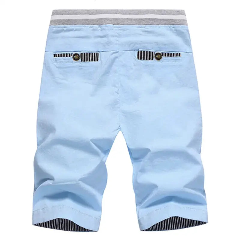 2026 Summer Men's Shorts Hot Casual Cotton Fashion Boardshort Bermuda Male Drawstring Elastic Waist Breeches Beach Shorts Men by All Mart Bristol Ltd