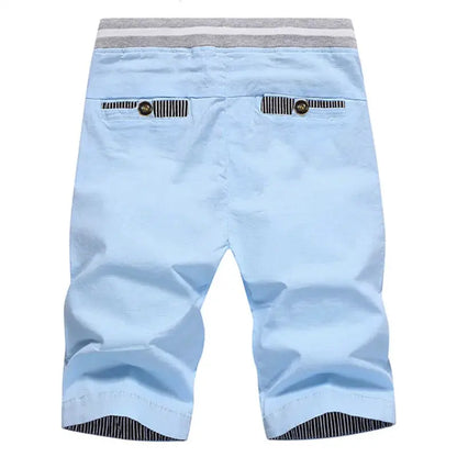 2026 Summer Men's Shorts Hot Casual Cotton Fashion Boardshort Bermuda Male Drawstring Elastic Waist Breeches Beach Shorts Men by All Mart Bristol Ltd