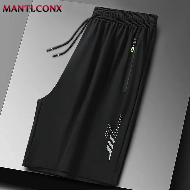 Summer Men's Sport Shorts Cool Sportswear Running Shorts Casual Bottoms Gym Fitness Training Jogging Short Pants Men Black Gray by All Mart Bristol Ltd