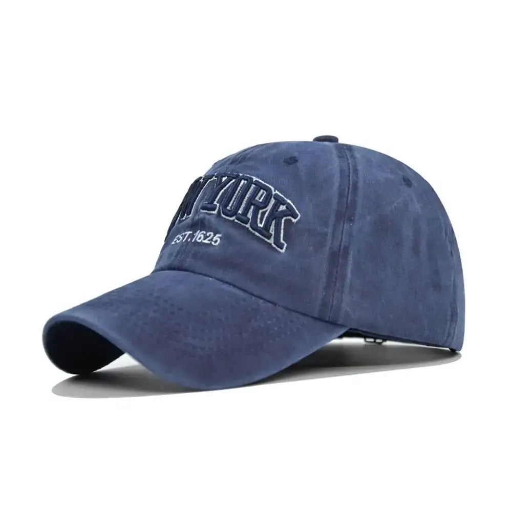 Fashion WASHED DENIM Baseball Cap Men Women Distressed Faded Caps Sunscreen Hats Adjustable Baseball Hats Outdoor Sports Hats by All Mart Bristol Ltd
