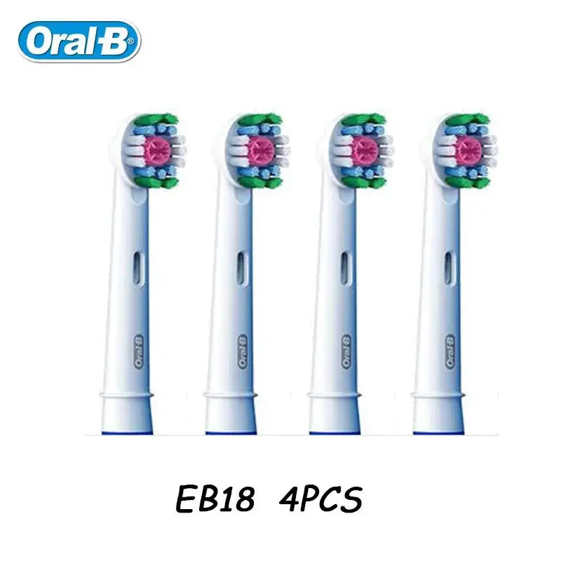 Original Oral B Replacement Brush Heads for Oral-B Rotating Electric Toothbrush Genuine Teeth Whitening Soft Bristle Refills by All Mart Bristol Ltd