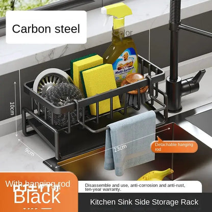 Stainless Steel Kitchen Sink Sponge and Dishcloth Drainage Rack by All Mart Bristol Ltd