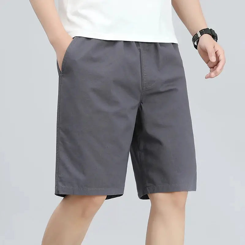 Mens Light Weight Cotton Shorts Summer Casual Shorts Baggy Sports Gym Work Shorts Wide Leg by All Mart Bristol Ltd