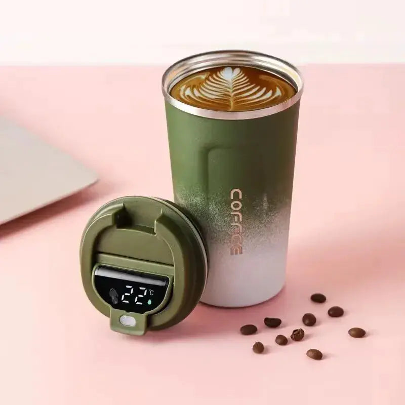 380/510ml Thermos Coffee Mug Stainless Steel Coffee Cup Temperature Display Vacuum Flask Thermal Tumbler Insulated Water Bottle by All Mart Bristol Ltd