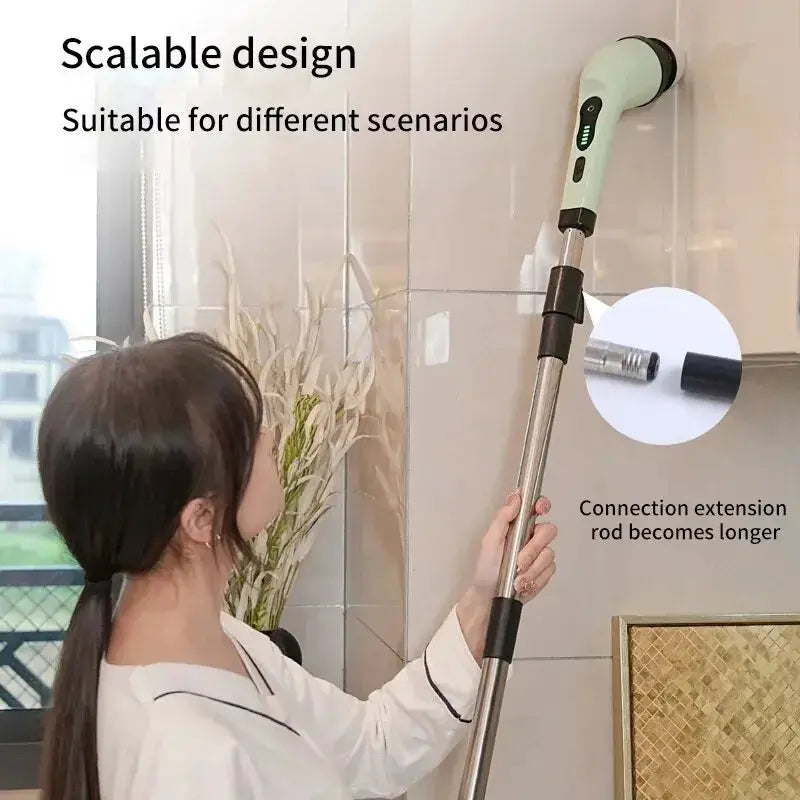 Wireless Electric Cleaning Brush Bathroom Window Kitchen Automotive Multifunctional Household Rotating Cleaning Machine by All Mart Bristol Ltd