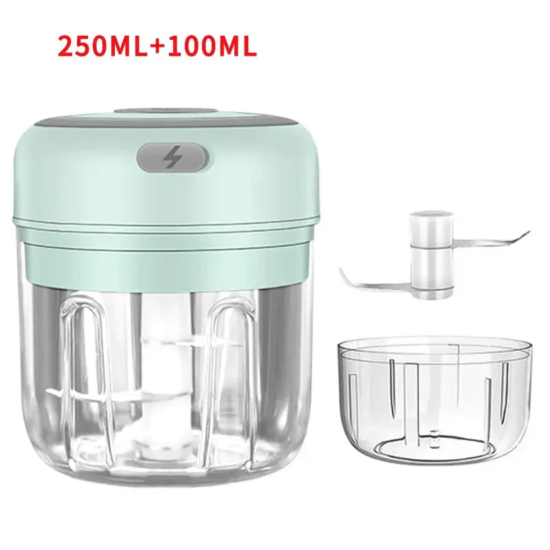 HiPiCok Electric Mini Food Chopper and Garlic Press by All Mart Bristol Ltd