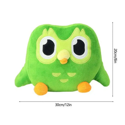 Green Duolingo Owl Plush Toy Duo Plushie Of Duo The Owl Cartoon Anime Owl Doll Soft Stuffed Animal Toy Children Birthday Gift by All Mart Bristol Ltd