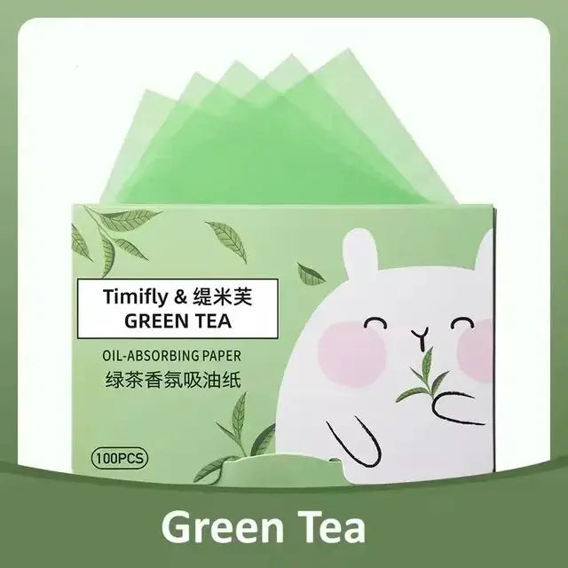 100 sheets Face Oil Absorbing Paper Oil Blotting Paper Oil Control Facial Cleansing Face Wipes Men Women Beauty Makeup Tools Acc by All Mart Bristol Ltd