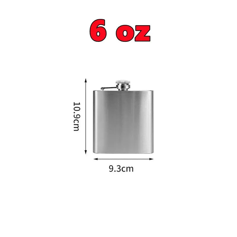 New 10-1oz Stainless Steel Hip Flask Wine Whisky Pot Bottle For Men Portable Drinker Alcohol Container Pocket Wine Bottle Gifts by All Mart Bristol Ltd