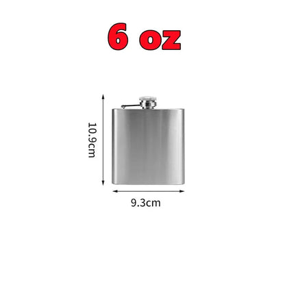 New 10-1oz Stainless Steel Hip Flask Wine Whisky Pot Bottle For Men Portable Drinker Alcohol Container Pocket Wine Bottle Gifts by All Mart Bristol Ltd