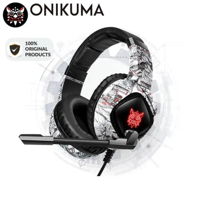 ONIKUMA K19 Gaming Headset Headphones Wired Noise Cancelling Stereo Earphones With Mic by All Mart Bristol Ltd