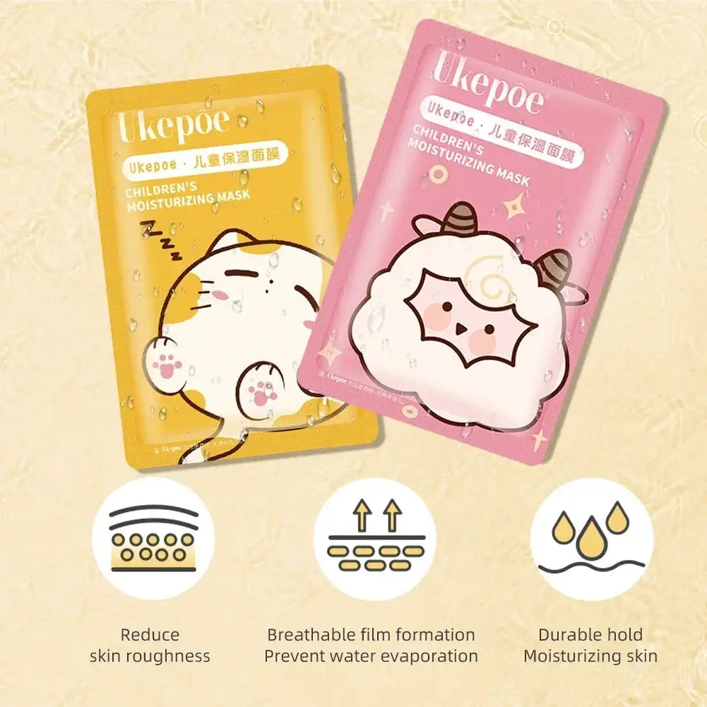 Animal Children's Sheet Mask Skincare Beauty Kids Spa Moisturize Face Masks For Birthday Party Gifts facial mask by All Mart Bristol Ltd
