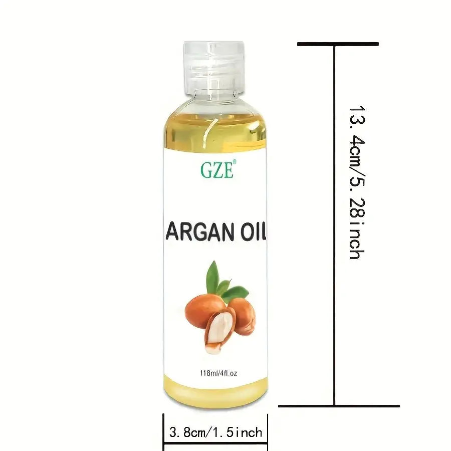 GZE Organic Moroccan Argan Oil Pure Cold Pressed Virgin Premium Grade Moisturizer for Dry, Damaged Skin, Hair, Face, Body, Scalp by All Mart Bristol Ltd